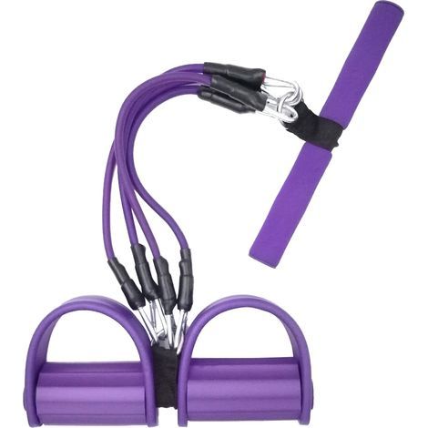Elastisches Widerstandsband für Fitnessübungen, Dehnübungen für Bauch und Lendenwirbelsäule, zur Gewichtsreduktion, 4 Stück (1/5)