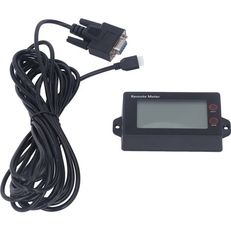 Régulateur solaire avec écran LCD, télécommande de charge avec câble, entrée 5V-12V, affichage numérique pour système photovoltaïque (1/5)