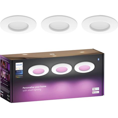 Philips Hue – Spot encastrable LED 24.9 W 750 lm – 929003712102 – Diamètre 170 mm – Compatible Google Home et Alexa – Éclairage intelligent - A960803 (1/5)