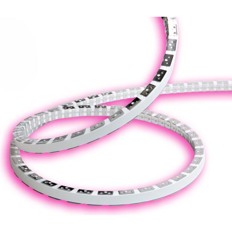 Bande Led Flexible Snake Flex 5M 230V 12W/M Ip65 Rose Technologie Smd 2835 Haute Luminosité Décoration Professionnelle Intérieur Extérieur (1/5)
