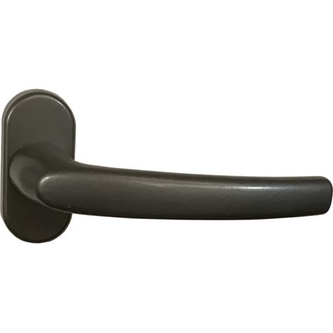1 Maniglia per Finestra KLOSE Besser, in Alluminio, modello FUTUR - colore GRIGIO (F9 RAL 9006)  7 mm quadrato Proiezione 12 mm