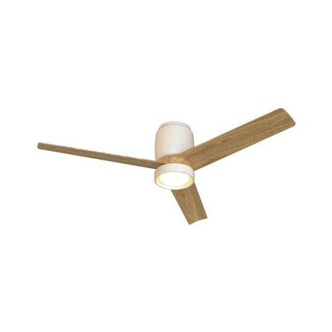 Mantra Plafón Ventilador LED CERÁMICA M blanco cerámica/madera Ø1220mm 20W CCT 3000-5000K 2520lm DC (1/5)