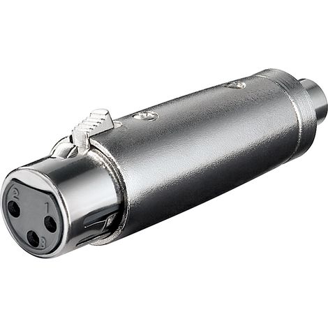 Adaptateur XLR, RCA Prise vers XLR Prise, Prise femelle XLR (3 broches)  Prise femelle Cinch. (1/2)