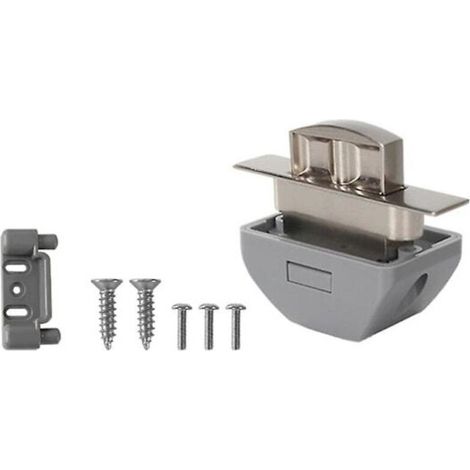 Serrure à bouton-poussoir pour camping-cars, fourgons aménagés, bateaux et placards (1/5)