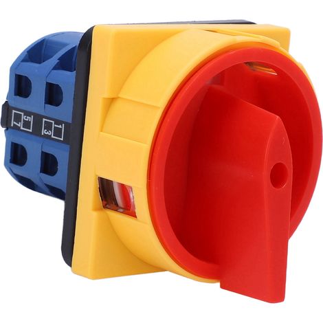Commutateur rotatif à came universel 25A verrouillable par cadenas, sélecteur de charge et inverseur de source AC440V DC240V (1/5)