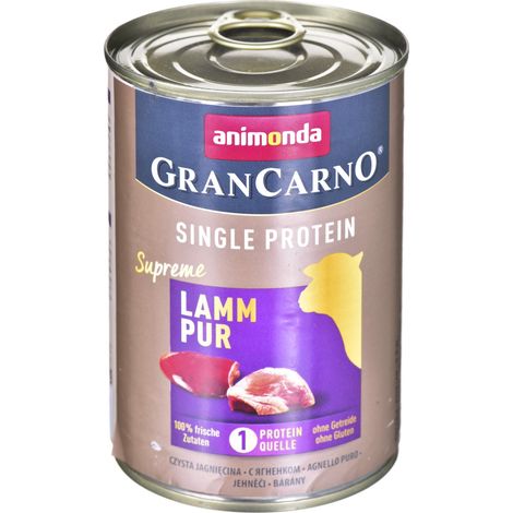 Animonda GranCarno Agneau : Nourriture humide complète pour chiens (1/3)