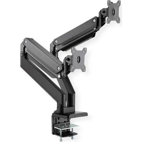 Roline 17.03.1117 Support double moniteur noir aluminium