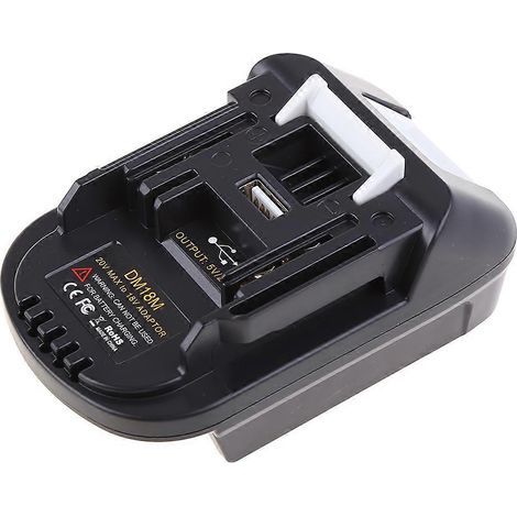 Accessoires pour outils électriques DM18M Adaptateur secteur pour batterie Bl1830 Bl1850 Connecteur convertisseur de batterie
