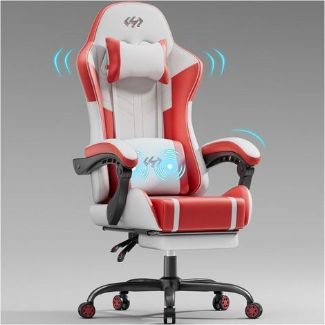 Fauteuil ergonomique - Ecofurnix - coussin de massage lombaire - dossier réglable - repose-pieds