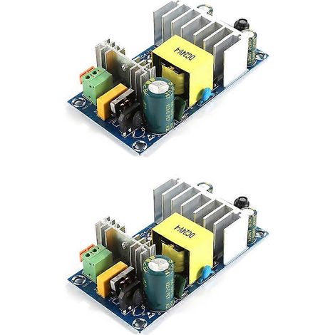 Lot de 2 modules d'alimentation à découpage AC-DC 24 V 4 A-6 A haute puissance avec protection contre les surintensités et les courts-circuits. (1/5)