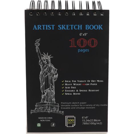 Sketch Books 100pcs A5 Size Spiral Binding Design Hard Bottom Pads Glossy Writing Drawing Notebook for Painting (1/5)