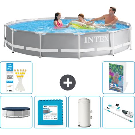 Prism Frame Pool Rund - 366x76 cm - 7-teilig S9