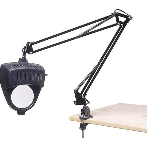 0344 Lampe articulée avec lentille et pince 35 mm