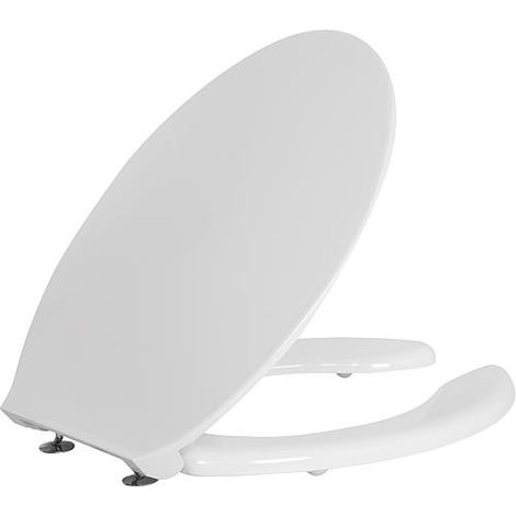 Abattant WC Elida en thermoplast blanc, avec ouverture lxhxp: 380x30x450mm (1/2)