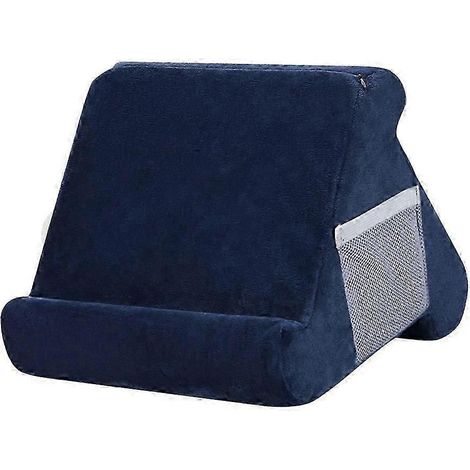 Weiche Multi-Winkel-Schoßauflage für iPads, E-Reader, Smartphones, Bücher, Zeitschriften (Schwarz, Rot, Blau, Grau)-Dark Blue (1/5)