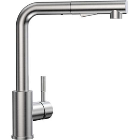 Kitchen Faucet with Pull-Down Sprayer, Kitchen Mixer Tap with 360° Rotatable Pull Out Sprayer Hot & Cold Available (1/4)