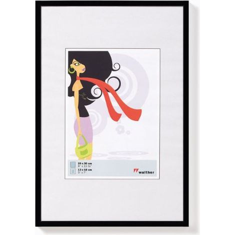 Walther New Lifestyle 20x30 Kunststoff schwarz KV030B Wandrahmen