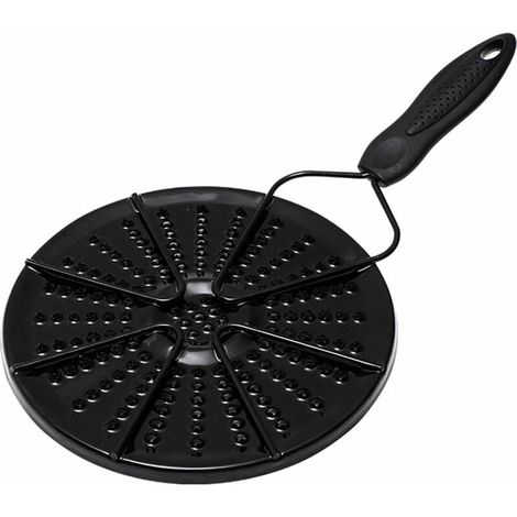 Difusor de calor  para cocina de gas, color negro (19 cm de diámetro)