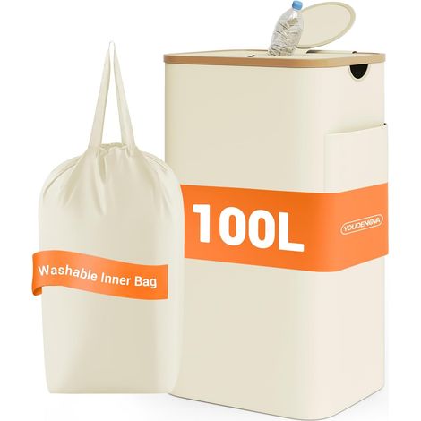 100L Collecteur de bouteilles consignées avec couvercle (1/5)