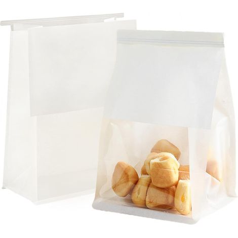 30 sacs à pain en papier kraft avec fenêtre, 16 x 26 + 13 cm, sacs de boulangerie pour pain grillé maison avec fermeture, résistants à l'huile, sacs de conservation des aliments pour la cuisson à domi