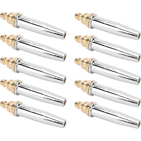 10 Pièces Buses de Découpe au Gaz Type Manchon pour Soudage Oxyacétylénique Tête de Pistolet GK3-2 (1/5)