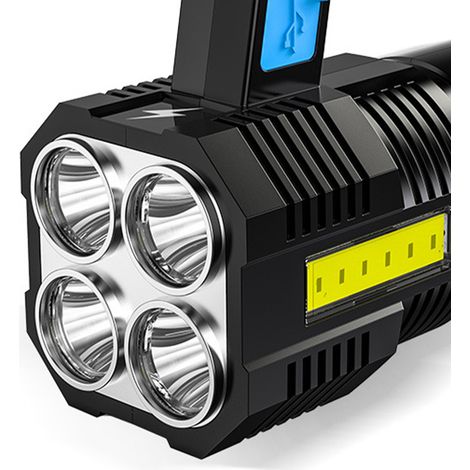 Tragbarer Projektor, 5 Lampen, wasserdicht, multifunktional, wiederaufladbarer Projektor mit Batterieanzeige, 3,7 V. (1/4)
