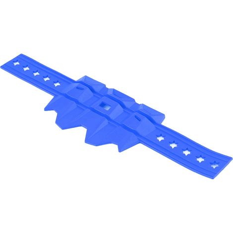 Universeller Motorradauspuffschutz, blaues Hitzeschild (1/5)