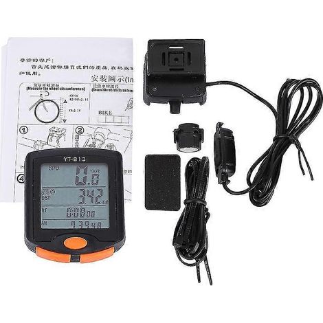 Compteur kilométrique multifonction étanche pour vélo d'extérieur (filaire) (1/5)
