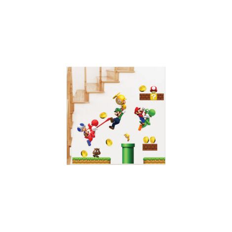 Mario-Aufkleber 30 x 60 cm, automatische Synthese, Wandbild, neues kreatives Design - Crezuo