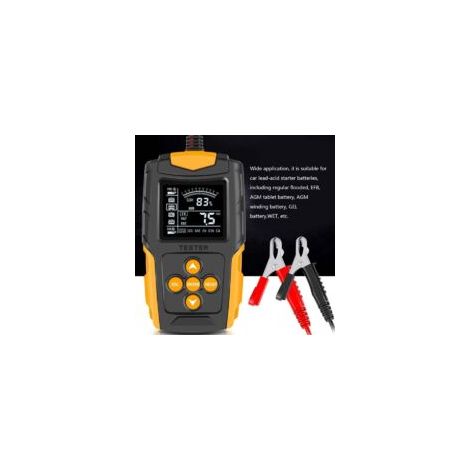 Tester per batterie auto 12V/24V con display LCD, analizzatore digitale di batterie, strumento diagnostico per auto, misurazione SOH, SOC, CCA e IR per auto, camion e moto - Crezuo