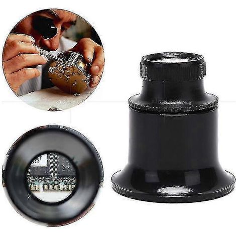 Loupe de bijoutier 20x pour l'inspection de bijoux, poinçon et loupe (1/3)