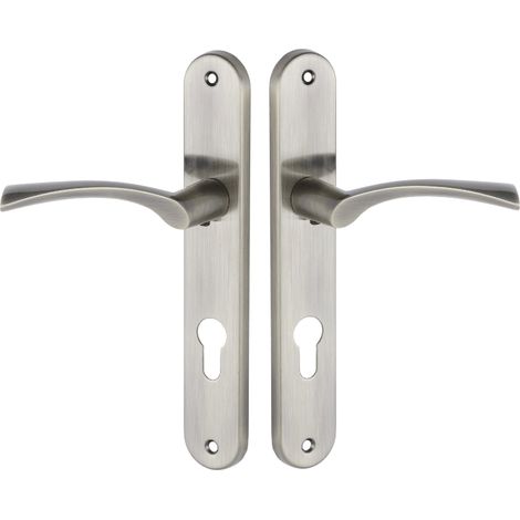 Maniglia per porta con piastra lunga NOA Patina 72 mm (1/3)