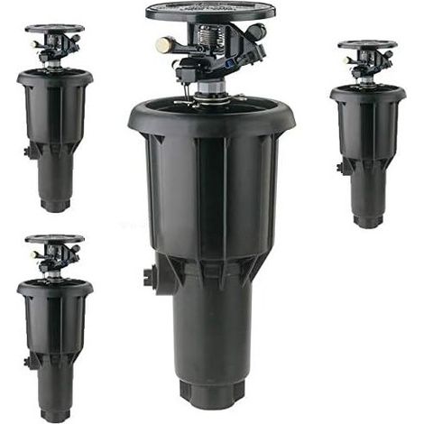 4 Stück Impactregner Rain Bird MaxiPaw 1/2'' und 3/4'', Reichweite 6,7 bis 13,7 m, einstellbarer Winkel