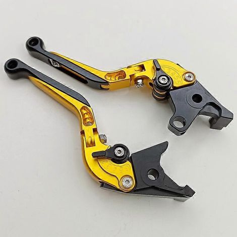 Alliage d'aluminium conçu pour les motos Yamaha YZF750R : freins, klaxons, leviers d'embrayage modifiés (Golden 1) (1/5)