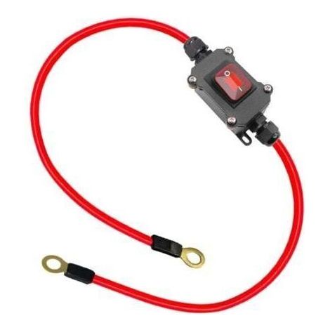Interrupteur de Câblage DC12V DC12-24V DPST Double Face 25A IP67 avec Marche/Arrêt à Connexion/Déconnexion