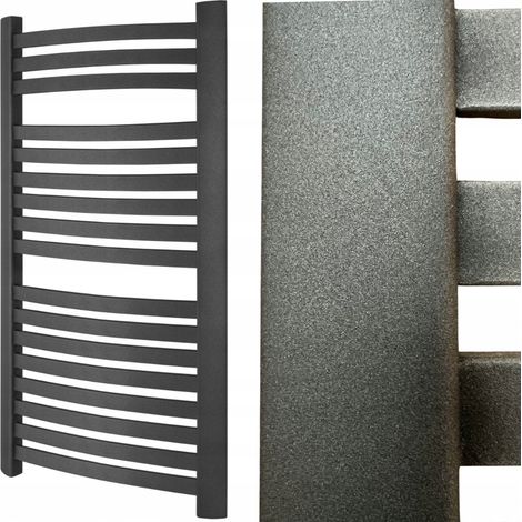 Radiatore da bagno Ladder Antracite 57 x 55 cm 9 Alette Diamond Black (1/5)