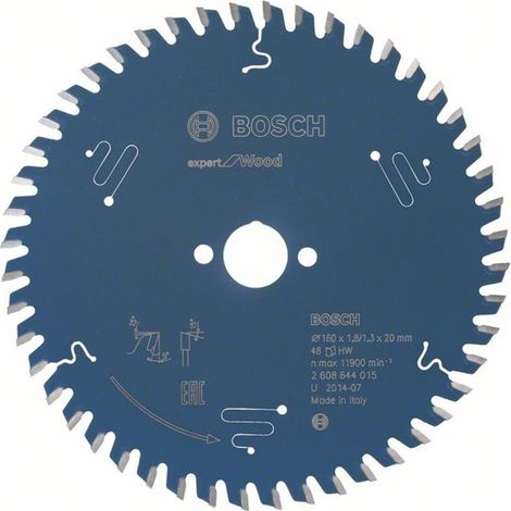 Bosch Kreissägeblatt Expert for Wood 160 x 20 x 1,8 mm, 48 (1/5)