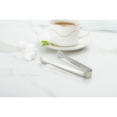 10-teiliges Set aus Edelstahl: Zuckerzange, Eiswürfelzange, Mini-Servierzange (1/3)