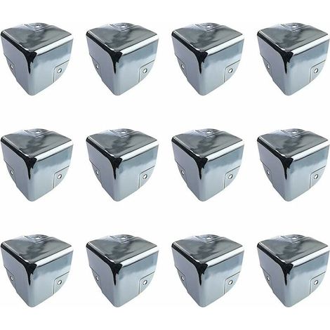 Furniture Protection Metal Corner Protectors Table Corner Protection 12 Pieces Metal Edge Corner Protection Brackets Corner Protectors for Sharp Tables and Furniture