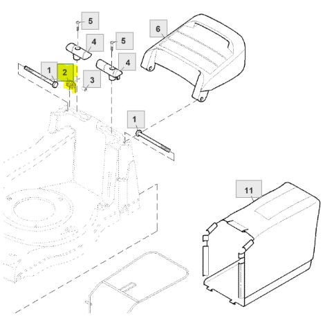 Ressort de plateau de coupe John Deere SA1780 36ACCU SA753 SA291 SA11397