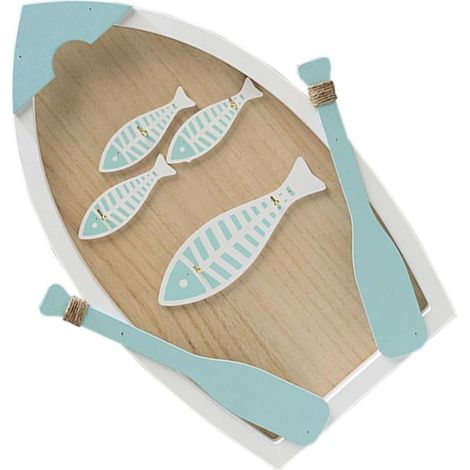 Organisateur De Clés Porte-clés En Bois Design Méditerranéen Support De Rangement Mural Pour La Décoration Intérieure (1/5)