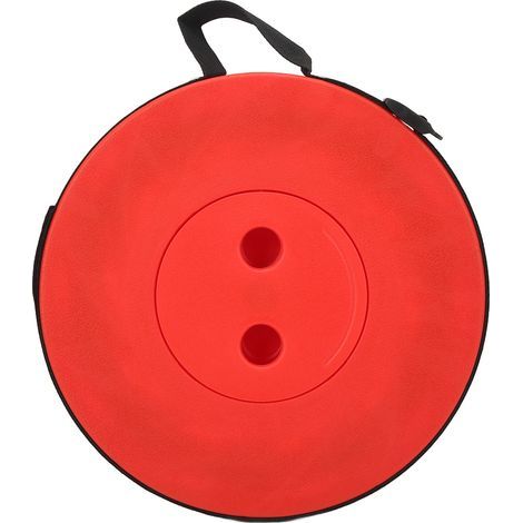 Tragbarer, faltbarer Teleskophocker, farbenfroher, leichter Klappstuhl für Camping, Gartenarbeit, Angeln, Wandern, Reisen, Grillen, Regenbogenrot (1/5)