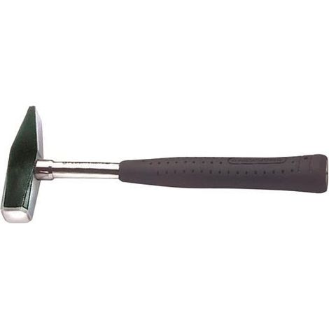 Marteau d'ajusteur 300g avec Manche en Tube D'acier, Noir/Argent