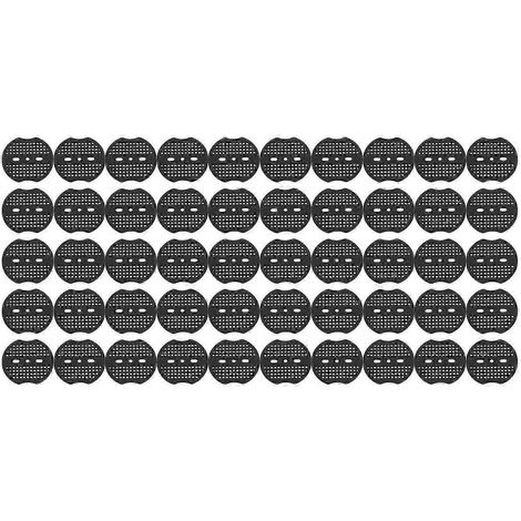 Tapis de piquets de jardin, tapis de sol en plastique pour l'aménagement paysager, tapis de piquets de jardin pour le contrôle des mauvaises herbes et une stabilité accrue, 50 pièces par paquet. (1/5)