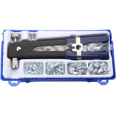 de 86 Pinces à Riveter, Pinces à Riveter, Machine à Riveter Professionnelle, Machine à Riveter Lourde avec Boîte à Outils, Facile à Utiliser et Réutilisable (1/5)
