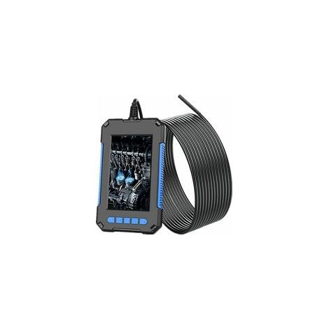 Endoscope industriel, caméra d'inspection numérique HD 1080p, écran 4,3, caméra serpent étanche 5,5 mm, avec 6 lumières LED, câble semi-rigide de 10 m - (1/5)