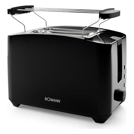 Tostadora Bomann TA 6065 CB negra 2 rebanadas 750 W