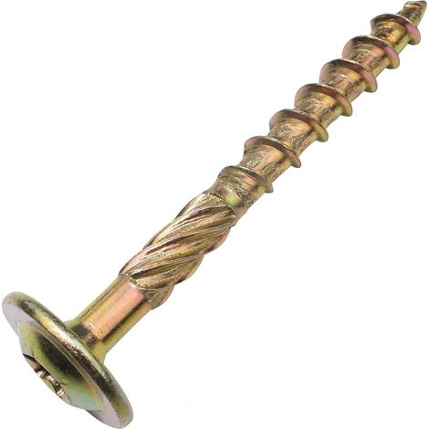 C48347 - Lot de 100 Vis à bois Ø6x60mm - à tête large bombée - à empreinte étoile Т30 (1/5)