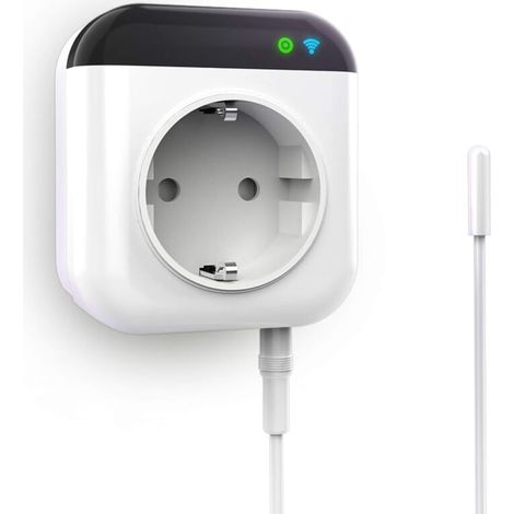 Programmable WiFi Thermostatic Socket with Sensor, WiFi Digital Control Socket with App