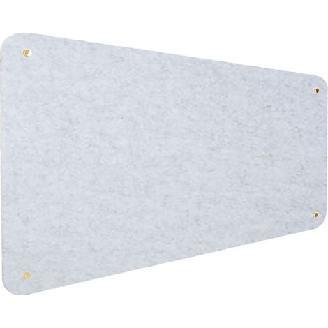 Pannello Fonoassorbente da Parete con Fori 150x50 cm Kit di 4 distanziali Coprivite Gold Finitura Grigio (1/5)